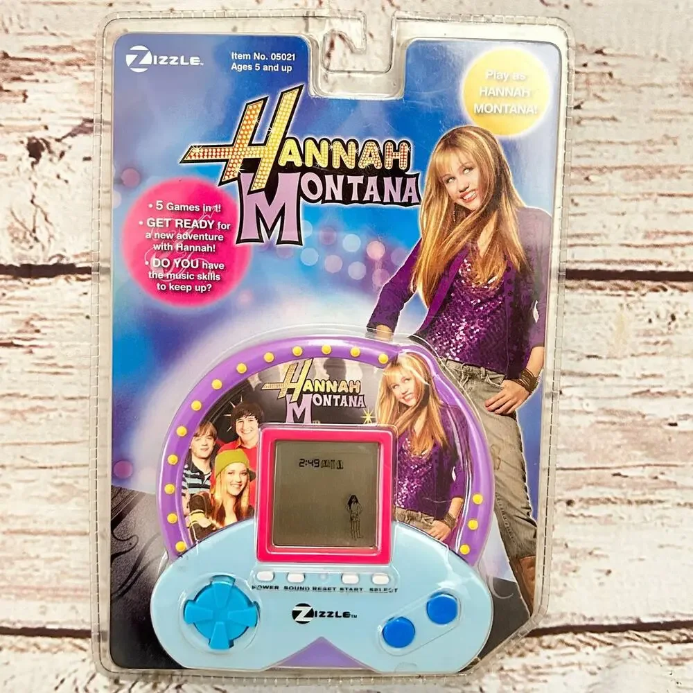 HANNAH MONTANA Vintage Electronic Handheld Game Machine Zizzle Disney NIP 2000s